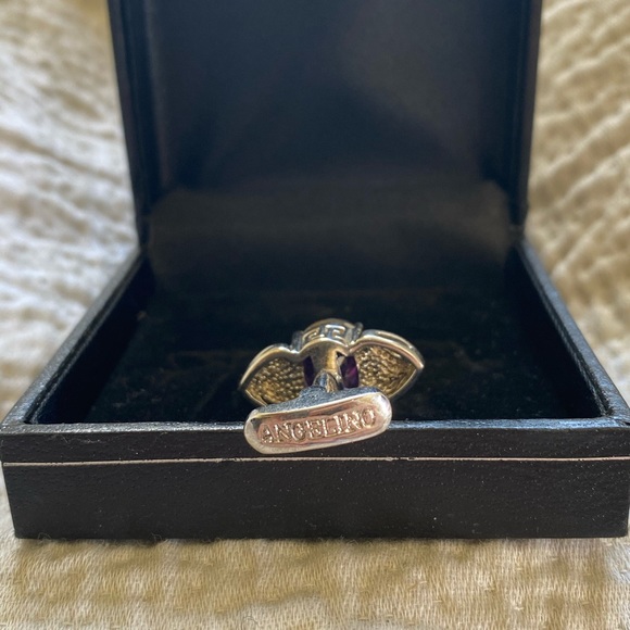 Angelino Men’s Cufflink - Gem with Crystal Accents - Picture 4 of 5